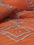 L'essentiel linge de maison Liya - Tile Red Juego de Fundas para Edredón Doble